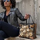 Gothistar Vanitas Royale Leather Tote Bag