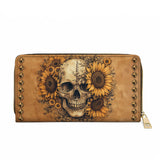 Gothistar Eternal Skull Leather Wallet Purse