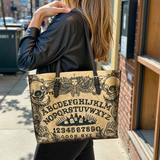 Gothistar The Summoner – Ouija Board Leather Tote Bag