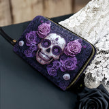 Gothistar Violet Requiem Leather Wallet Purse