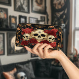 Gothistar Floralis Mortem Leather Wallet Purse