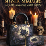 Gothistar Gothic Caged Bloom Lady Leather Bag