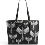 Gothistar  Wings of Valor Leather Tote Bag