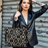 Gothistar  Celestia Nocturne Leather Tote Bag