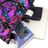 Gothistar Cyber Goth Roses Leather Bag