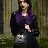 Gothistar Gothic Caged Bloom Lady Leather Bag