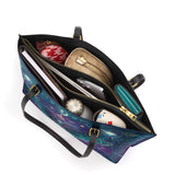 Gothistar Nightshade Moth Leather Tote Bag