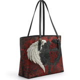 Gothistar Wings Of Fate Leather Tote Bag