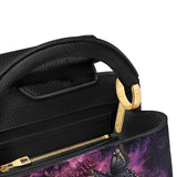 Gothistar Midnight Bloom Leather Satchel Bag