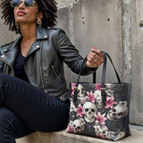 Gothistar Petals & Remains Leather Tote Bag