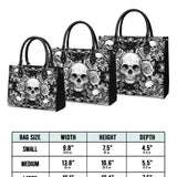 Gothistar Gothic Skullveil Roses Leather Bag
