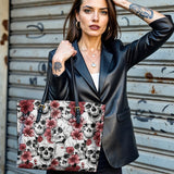Gothistar Deathbloom Waltz Leather Tote Bag