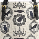 Gothistar Raven's Elegy Leather Tote Bag