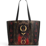 Gothistar Celestial Inferna Leather Tote Bag