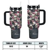 Gothistar Petals And Remains Personalized Tumbler