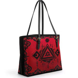 Gothistar Crimson Oracle Leather Tote Bag