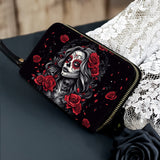 Gothistar La Rosa Oscura Leather Wallet Purse