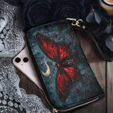 Gothistar Crimson Eclipse Leather Wallet Purse