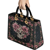 Gothistar Floraskull Noir Lady Leather Bag
