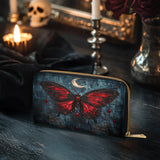 Gothistar Crimson Eclipse Leather Wallet Purse