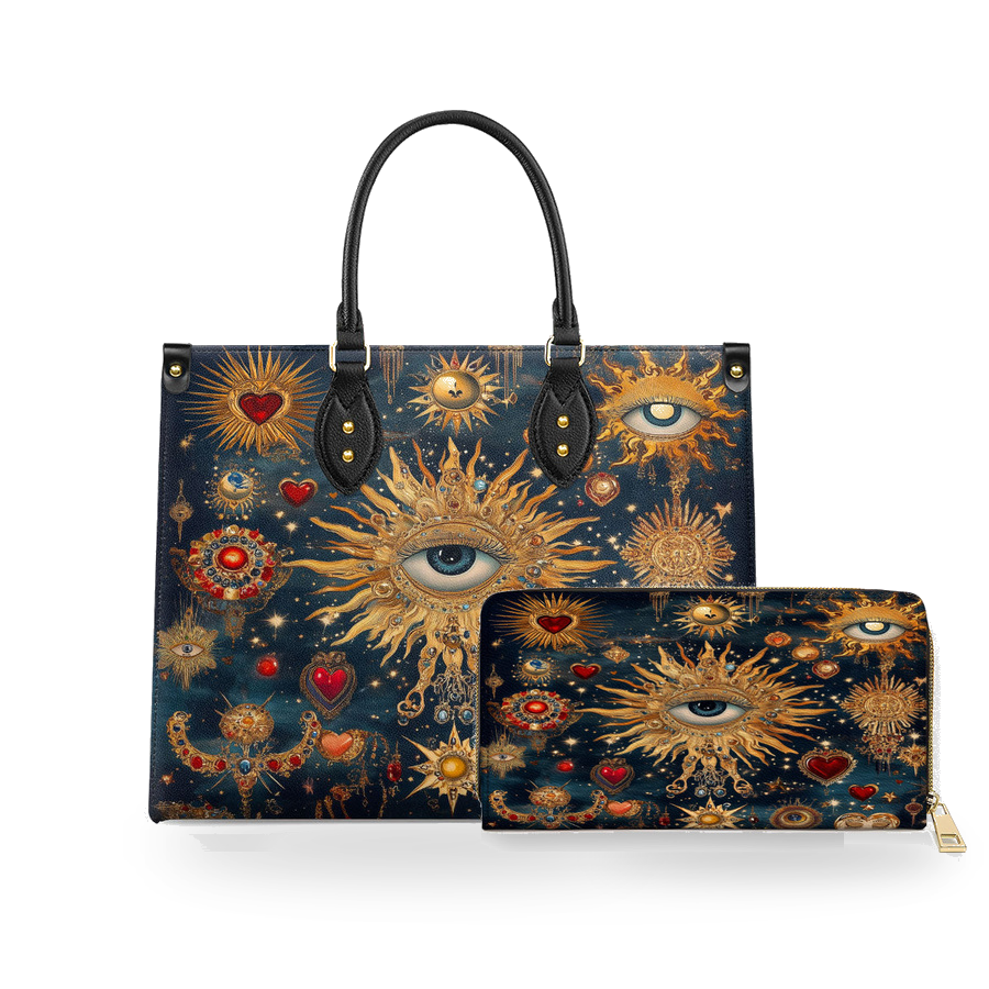 Heart Of The Oracle leather bag and wallet bundle