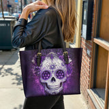 Gothistar Skull Enchantress Leather Tote Bag