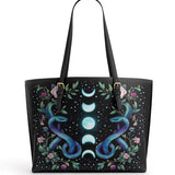 Gothistar  Midnight Ascend Leather Tote Bag