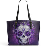 Gothistar Skull Enchantress Leather Tote Bag