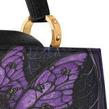 Gothistar Mourning Wings Leather Satchel Bag