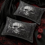Gothistar All Season Quilt 3-Piece Set Mystic Shadows Skull