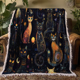 Gothistar Celestial Catspell Woven Tapestry Blanket