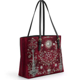 Gothistar Pentacle Bloom Leather Tote Bag