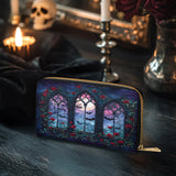 Gothistar Cathedral Of Midnight Leather Wallet Purse