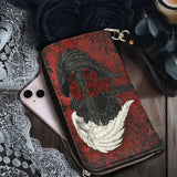 Gothistar Wings Of Fate Leather Wallet Purse