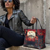 Gothistar Crimson Gate Leather Tote Bag