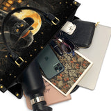 Gothistar Spooky Cat Leather Bag