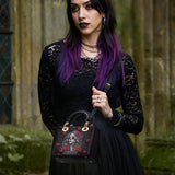 Gothistar La Rosa Oscura Lady Leather Bag