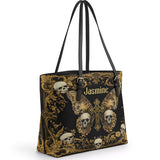 Gothistar The Monarch Of The Damned Leather Tote Bag