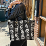 Gothistar Veil Of The Forgotten Leather Tote Bag
