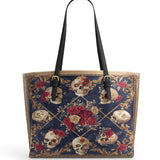 Gothistar Midnight Heirloom Leather Tote Bag