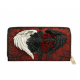 Gothistar Wings Of Fate Leather Wallet Purse