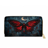 Gothistar Crimson Eclipse Leather Wallet Purse