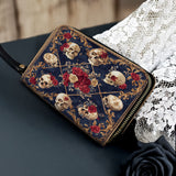 Gothistar Midnight Heirloom Leather Wallet Purse