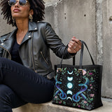 Gothistar  Midnight Ascend Leather Tote Bag