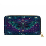 Gothistar Nightshade Moth Leather Wallet Purse