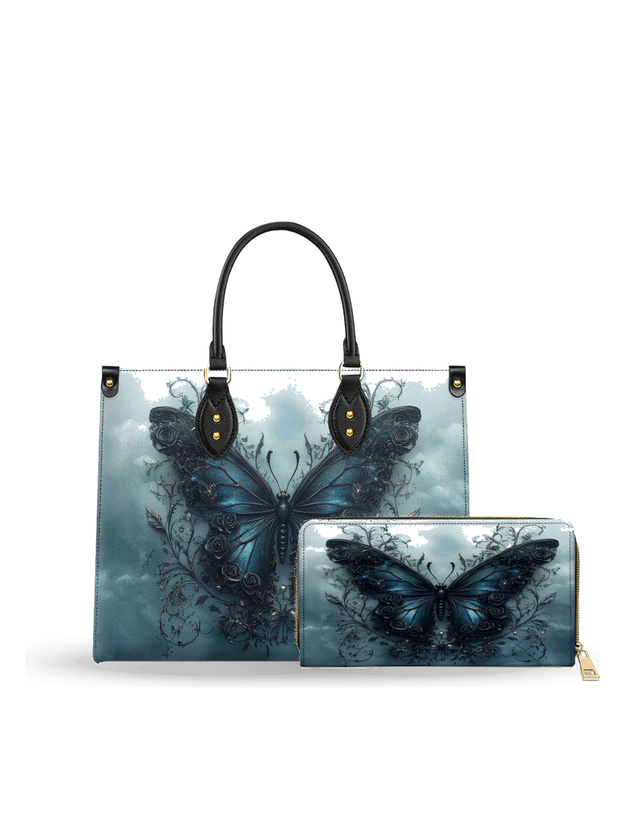 Wings of Solace leather bag and wallet bundle