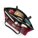 Gothistar Pentacle Bloom Leather Tote Bag