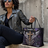 Gothistar The Fallen Sanctum Leather Tote Bag