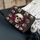 Gothistar Skull Reverie Leather Wallet Purse