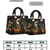 Gothistar Spooky Cat Lady Leather Bag